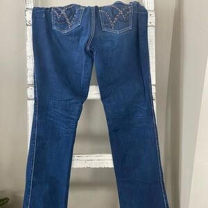 Wrangler Women's Q-Baby Dark Blue Boot Cut Jeans